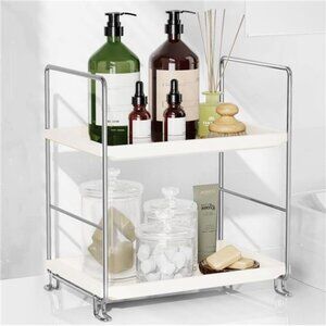 2-Tier Bathroom Counter Organizer, Tool-Less Installation Vanity Makeup Tray